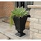 Mayne Vienna 25 Tall Urn Planter, Black 5892-B - alternate 6